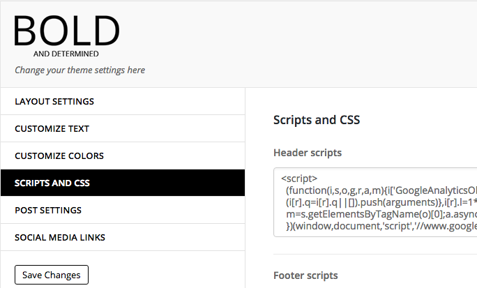 Scripts and css