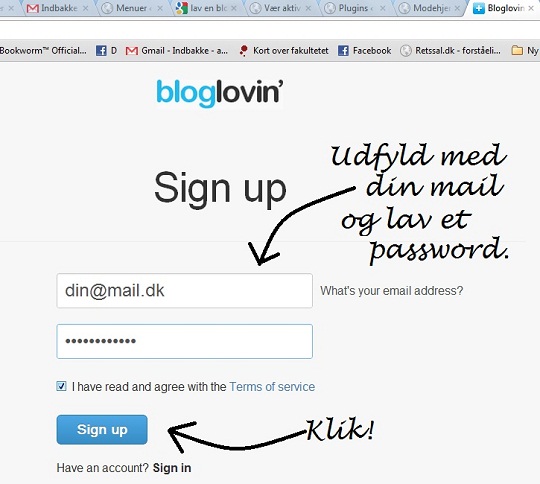 Bloglovin' log in